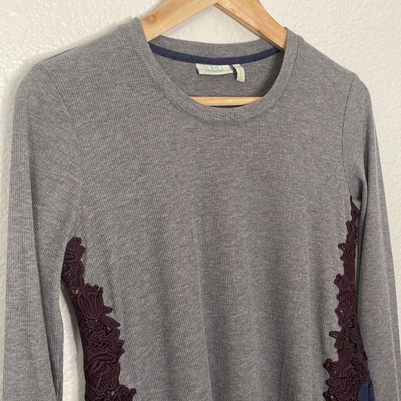 LOGO LOUNGE Mixed Material Top | XXS - Picture 2 of 8